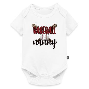 Nanny Grandma Of a Baseball Player Baseball Nanny - Baby Premium short-sleeve bodysuit - white - Front