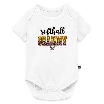 Grammy Oma Eines Softballspieler Softball Grammy - Baby Premium Kurzarmbody - Weiß - Vorne