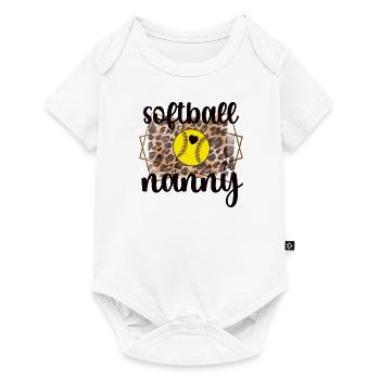 Nanny Grandma By Softball Player Softball Nanny - Baby Premium short-sleeve bodysuit - white - Front