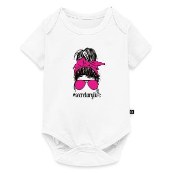 Secretary Appreciation Office Worker Gift - Baby Premium short-sleeve bodysuit - white - Front