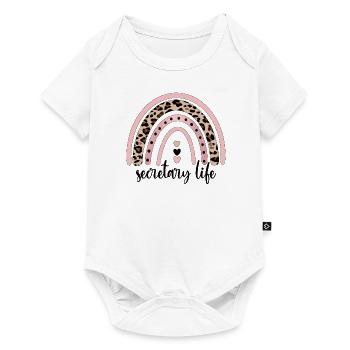 Secretary Appreciation Office Worker Gift - Baby Premium short-sleeve bodysuit - white - Front