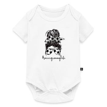 Grammy Oma Von Fußballspieler Fußball Grammy - Baby Premium Kurzarmbody - Weiß - Vorne