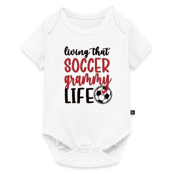 Grammy Oma Von Fußballspieler Fußball Grammy - Baby Premium Kurzarmbody - Weiß - Vorne