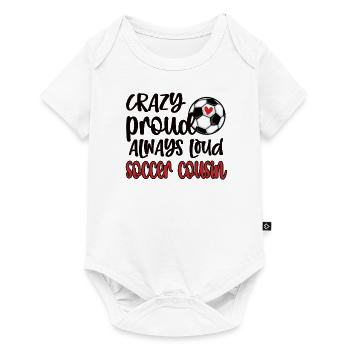 Football cousin Football player cousin Footballer - Baby Premium short-sleeve bodysuit - white - Front