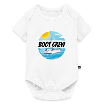Boot crew Motorboot - Baby Premium Kurzarmbody - Weiß - Vorne