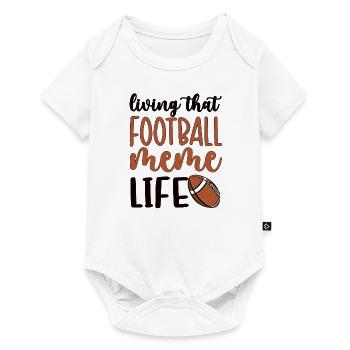 Mème de football Grand-mère de joueur de football mème - Body à manches courtes Premium Bébé - blanc - Devant