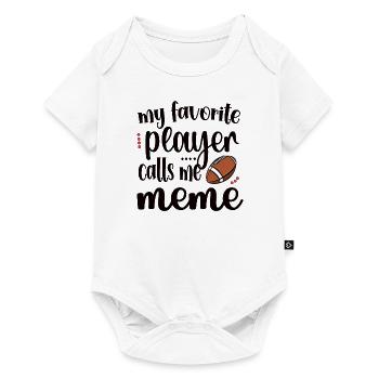 Mème de football Grand-mère de joueur de football mème - Body à manches courtes Premium Bébé - blanc - Devant