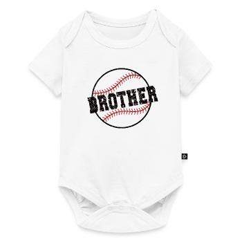 Fier frère de baseball du joueur de baseball frère - Body à manches courtes Premium Bébé - blanc - Devant