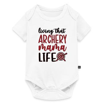 Best Archery Mom Of Archer Mother - Baby Premium short-sleeve bodysuit - white - Front