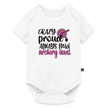 Proud Archery Aunt Of Archers Aunt - Baby Premium short-sleeve bodysuit - white - Front