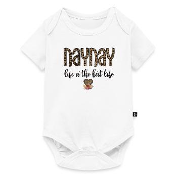 Naynay Grandma Mother's Day Naynay Gift Grandmother - Baby Premium short-sleeve bodysuit - white - Front