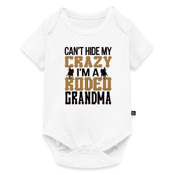 Rodeo Grandma Fier Rodeo Rider Grandmother Gift - Body à manches courtes Premium Bébé - blanc - Devant