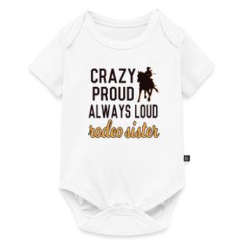 Rodeo Sister Rodeo Rider cadeau de soeur - Body à manches courtes Premium Bébé - blanc - Devant