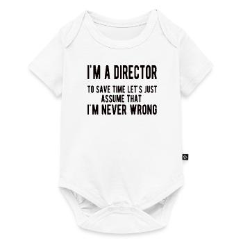 Proud Director Appreciation Director Gift - Baby Premium short-sleeve bodysuit - white - Front