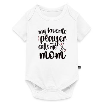 Proud Field Hockey Mother Field Hockey Player Mama - Baby Premium short-sleeve bodysuit - white - Front