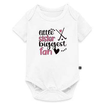 Proud field hockey sister of field hockey players - Baby Premium short-sleeve bodysuit - white - Front