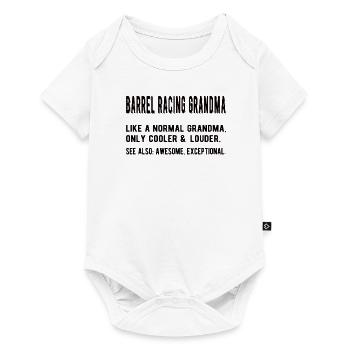 Barrel Racing Grand-mère Cadeau Barrel Racer Grand-mère - Body à manches courtes Premium Bébé - blanc - Devant