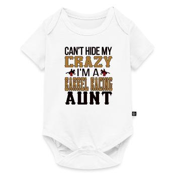 Meilleur cadeau de tante de course de baril Barrel Racer - Body à manches courtes Premium Bébé - blanc - Devant