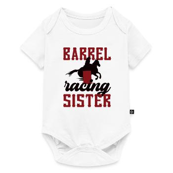 Barrel Racing Sister Best Barrel Racing Sister - Baby Premium short-sleeve bodysuit - white - Front