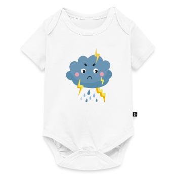 Nuage de pluie - Body à manches courtes Premium Bébé - blanc - Devant