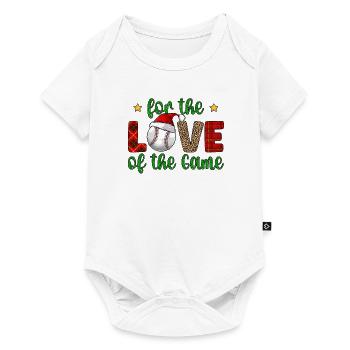Baseball Christmas Gifts Baseball Player Xmas - Baby Premium Kurzarmbody - Weiß - Vorne