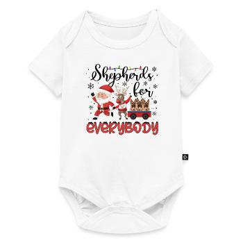 Berger anglais Noël Berger anglais Noël - Body à manches courtes Premium Bébé - blanc - Devant