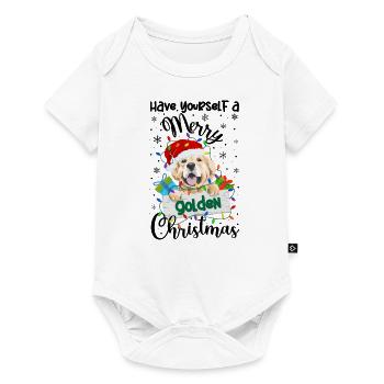 Golden Retriever Christmas Golden Dog Xmas Gifts - Baby Premium short-sleeve bodysuit - white - Front