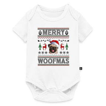 Pug Ugly Christmas Pug Xmas Party Pug Lover Gifts - Baby Premium short-sleeve bodysuit - white - Front
