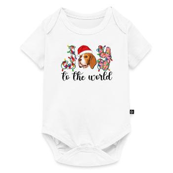 Beagle Christmas Party Beagle Dog Xmas Gifts - Baby Premium Kurzarmbody - Weiß - Vorne