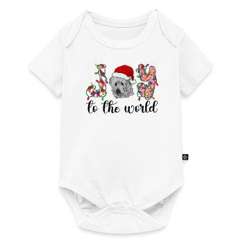 Great Pyrenees Weihnacht Goldener Hunde Geschenk - Baby Premium Kurzarmbody - Weiß - Vorne