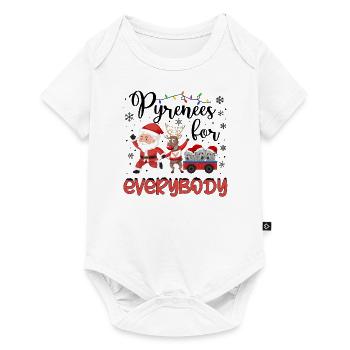 Great Pyrenees Weihnacht Goldener Hunde Geschenk - Baby Premium Kurzarmbody - Weiß - Vorne