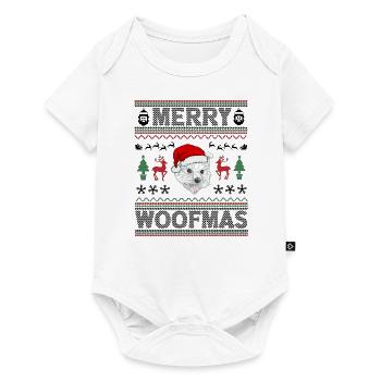 Westie Christmas Golden Dog Gift - Baby Premium short-sleeve bodysuit - white - Front