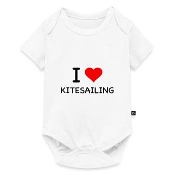 Kitesailing - Baby Premium short-sleeve bodysuit - white - Front