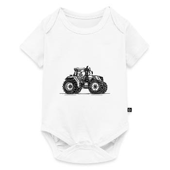 Passion farm tractor for farmers - Baby Premium short-sleeve bodysuit - white - Front