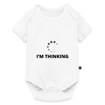 I'm Thinking Coder Software Developer Programmer N - Baby Premium Kurzarmbody - Weiß - Vorne