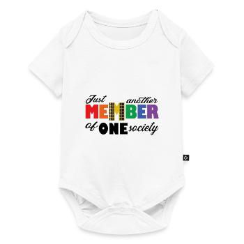 Just Another Member Of The One Society Bi Lesbian - Baby Premium Kurzarmbody - Weiß - Vorne