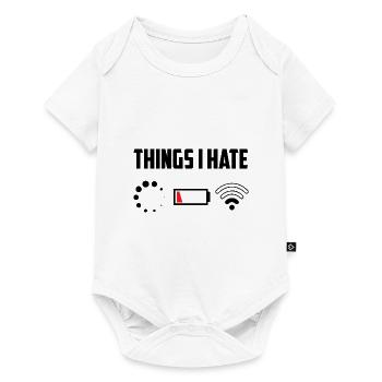Things I Hate Programmer Coder Coding Developer So - Baby Premium Kurzarmbody - Weiß - Vorne