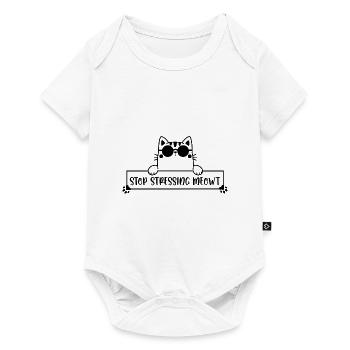 Stop Stressing Meowt Cat Owner Cat Trainer Animal - Baby Premium Kurzarmbody - Weiß - Vorne