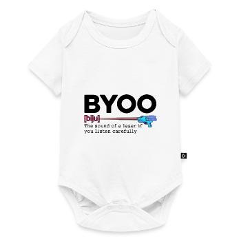 Byoo The Sound Of Laser If You Listen Lasertag Pla - Baby Premium Kurzarmbody - Weiß - Vorne
