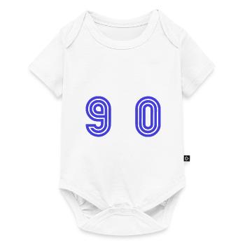90. 90 ANS. 90e ANNIVERSAIRE. ANNIVERSAIRE 90 ANS. - Body à manches courtes Premium Bébé - blanc - Devant