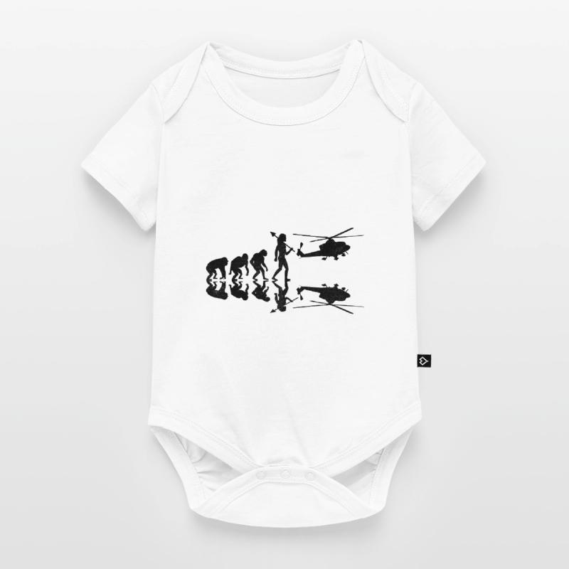 Retro Evolution Hubschrauber Flieger Pilot Chopper H Baby Premium Kurzarmbody