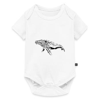 Wal Vintage Meerestier - protect against plastic - Baby Premium Kurzarmbody - Weiß - Vorne