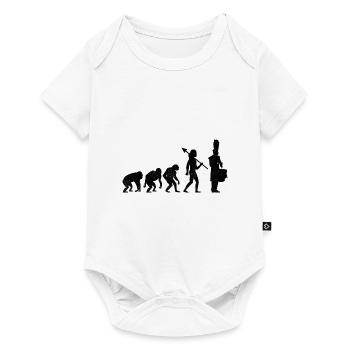 Drum Corps Evolution Marching Band Drum Music Perc - Baby Premium Kurzarmbody - Weiß - Vorne