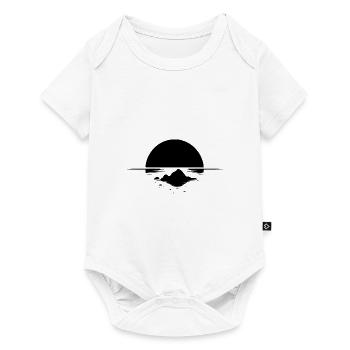 Einsame Tropen Insel im Sonnenuntergang - Baby Premium Kurzarmbody - Weiß - Vorne