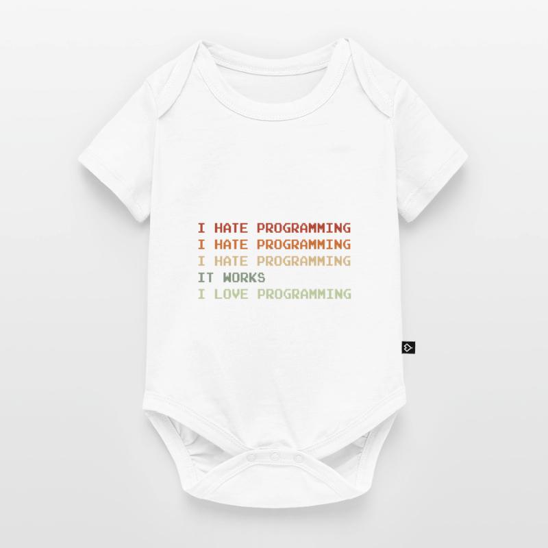 Things I Hate Programming Coder Coding Developer S Baby Premium Kurzarmbody