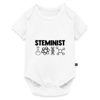 Steminist Software Developer Coder Nerd Conmputer - Baby Premium Kurzarmbody - Weiß - Vorne