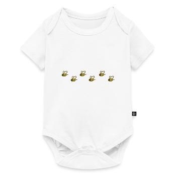 bees bee animals insects - Baby Premium short-sleeve bodysuit - white - Front