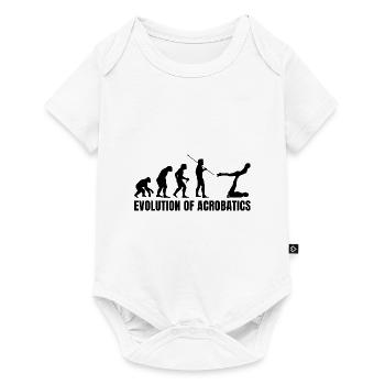 Retro Graphic Gymnast Gymnastics Acrobat Acrobatic - Baby Premium Kurzarmbody - Weiß - Vorne