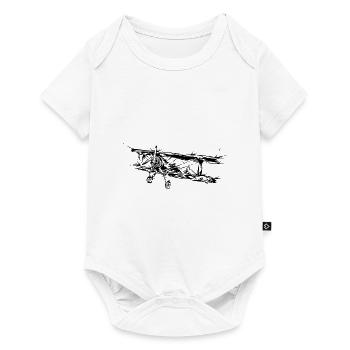Airplane Pilot - Baby Premium short-sleeve bodysuit - white - Front