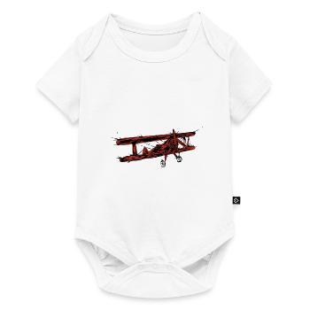 Oldtimer Airplane - Baby Premium short-sleeve bodysuit - white - Front
